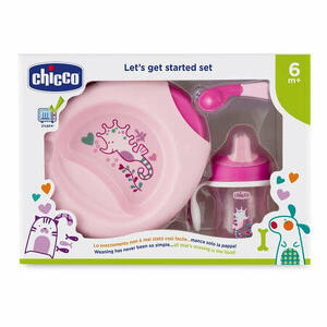 Chicco - Chicco set pappa 6m+ rosa con cucchiaio rosa