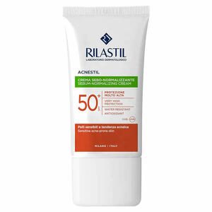 Rilastil - Acnestil Crema Sebo-Normalizzante SPF50+ - Protezione Fino Ad Alta Intensità