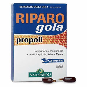 Naturando - Riparo gola propoli 20 capsule