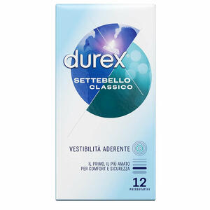 Durex - Settebello Classico - Preservativi Extra Lubrificati 12 pezzi