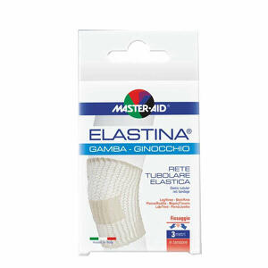 Master aid - Rete tubolare elastica ipoallergenica master-aid elastina gamba/ginocchio 3 mt in tensione calibro 5 cm