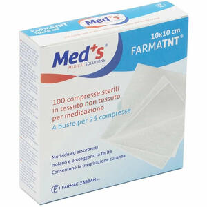 Meds - Garza compressa meds tessuto non tessuto 10x10cm 100 pezzi