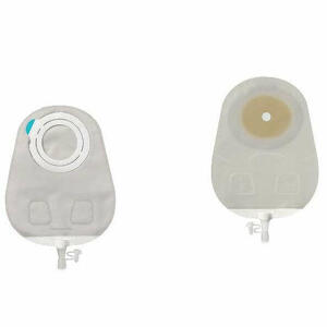 Coloplast - Sensura mio flex sistema 2 pezzi con aggancio adesivo sacca multichamber per urostomia trasparente 50mm da 550ml 30 pezzi