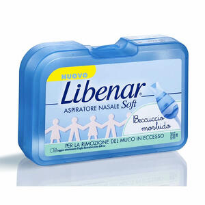 Libenar - Soft - Aspiratore nasale soft + 5 filtri con beccuccio ultra flessibile