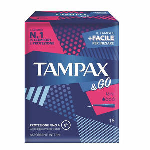 Tampax - Tampax & go mini 18 pezzi