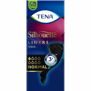 Tena - Proteggi slip nero incontinenza leggera tena silhouette noir normal 26 pezzi