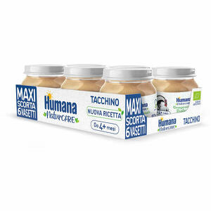 Humana - Humana omogeneizzato di tacchino biologico 6 vasetti da 80 g