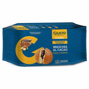 Giusto - Giusto diabel brioche cacao 4 pezzi da 45 g