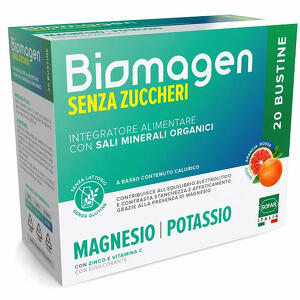 Sofar - Biomagen senza zuccheri - Integratore di sali minerali con magnesio e potassio