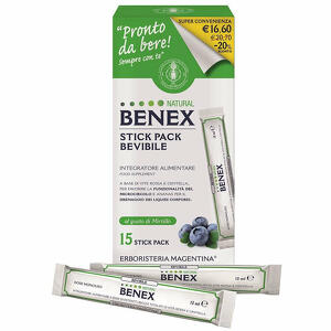 Erboristeria magentina - Benex bevibile 15 stick da 12ml taglio prezzo