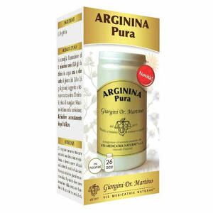 Giorgini - Arginina pura polvere solubile 100 g - Integratore per il metabolismo