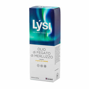 Olio di fegato di merluzzo - Lysi olio fegato merluzzo limone 240 ml