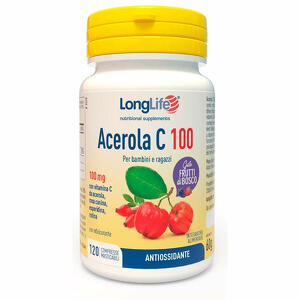 Long life - Longlife acerola c100 frutti di bosco 120 compresse