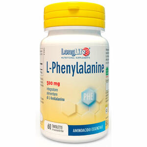 Long life - Longlife l-phenylalanine 500 mg 60 tavolette