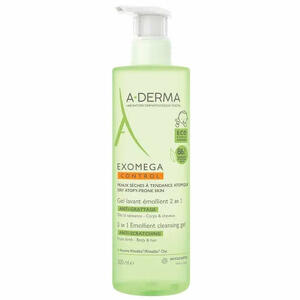 A-derma - Exomega control gel lavant 2in1 500 ml