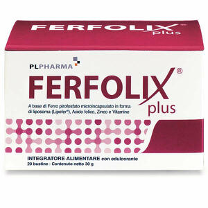 Ferfolix - Plus 20 Bustine - Integratore a Base di Ferro e Vitamine