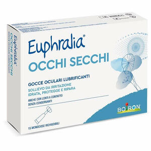 Euphralia - Gocce oculari lubrificanti euphralia occhi secchi 15 monodose richiudibili x 0,5 ml