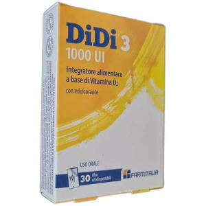 Didi3 1000 ui - Didi3 1000 ui 30 film orodispersibili