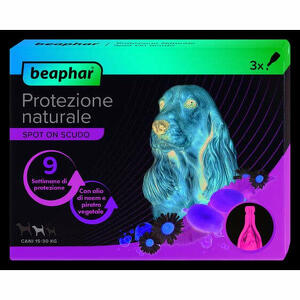 Beaphar - Protezione naturale Spot On cane 3 pipette da 2 ml - Trattamento antiparassitario