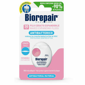 Biorepair - Biorepair oral care antibatterico filo cerato espandibile gengive delicate 25+5 metri