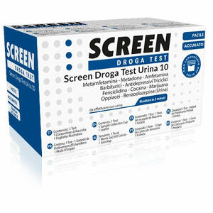 Screen italia - Screen droga test 10 droghe test antidroga con contenitore urina