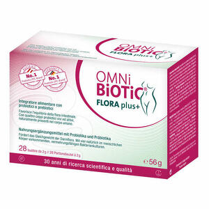 Flora plus+ - Omni biotic flora plus+ 28 bustine da 2 g