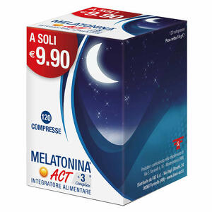 F&f - Melatonina act +3 complex 120 compresse